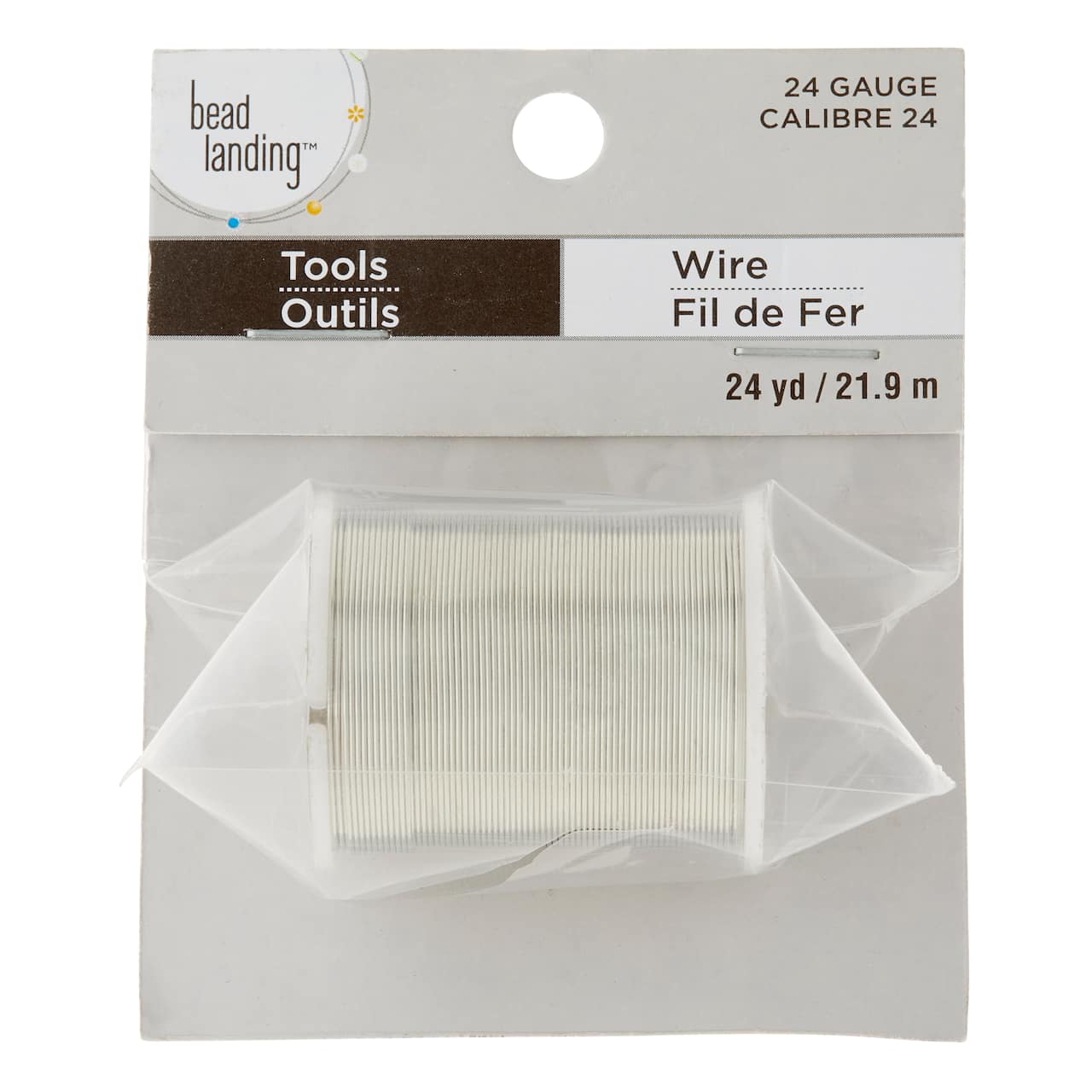12 Pack: 24 Gauge Silver Beading Wire by Bead Landing&#x2122;